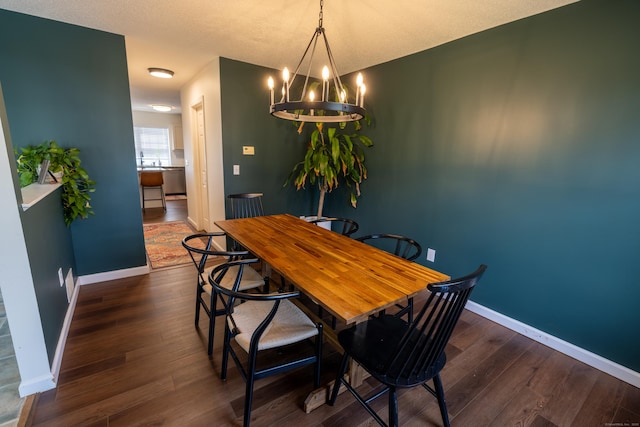 14 Greenview Ter, Middletown, CT 06457 - dining room with dark wood finished floors and a chandelier