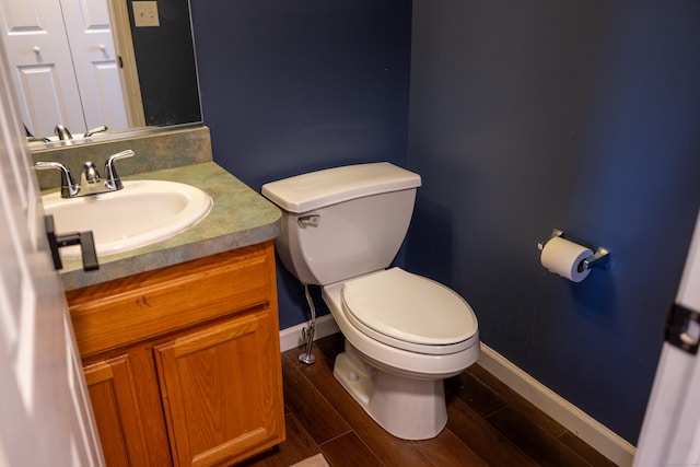 14 Greenview Ter, Middletown, CT 06457 - half bath featuring vanity and wood finished floors