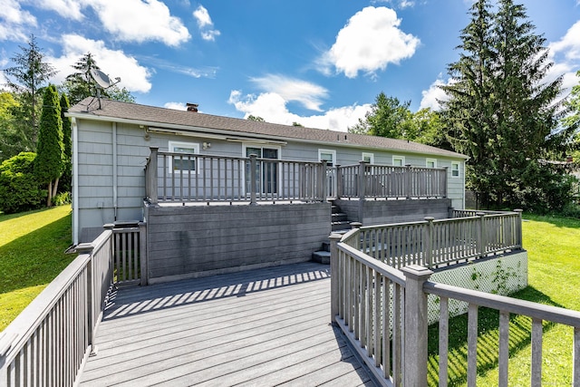 21 Brentwood Rd, New Milford, CT 06776 - wooden deck featuring a yard