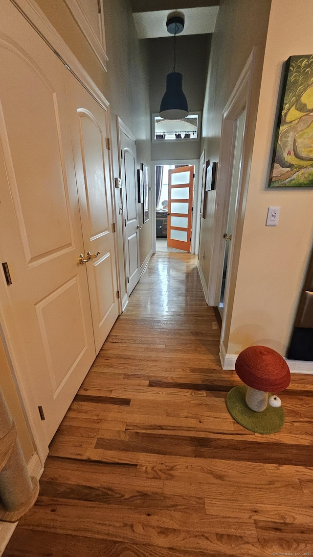 33 Mechanic St Unit 203, Windsor, CT 06095 - hall featuring wood finished floors and a towering ceiling
