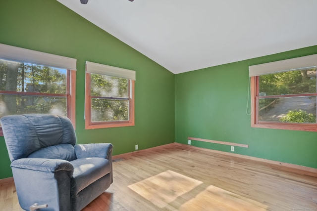 12 Sage Rd, Danbury, CT 06810 - sitting room featuring lofted ceiling, healthy amount of natural light, and wood finished floors