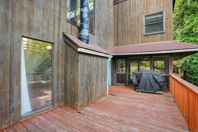 12 Sage Rd, Danbury, CT 06810 - wooden terrace featuring area for grilling
