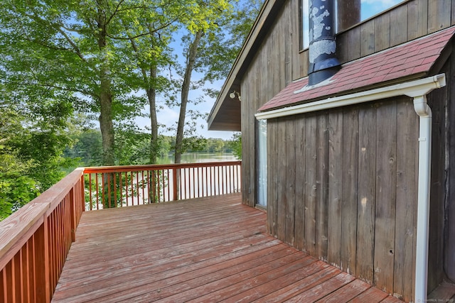 12 Sage Rd, Danbury, CT 06810 - wooden deck with a water view