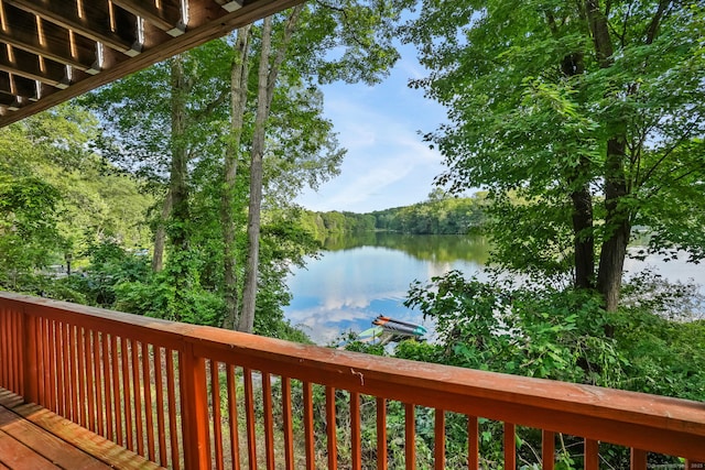 12 Sage Rd, Danbury, CT 06810 - deck featuring a water view