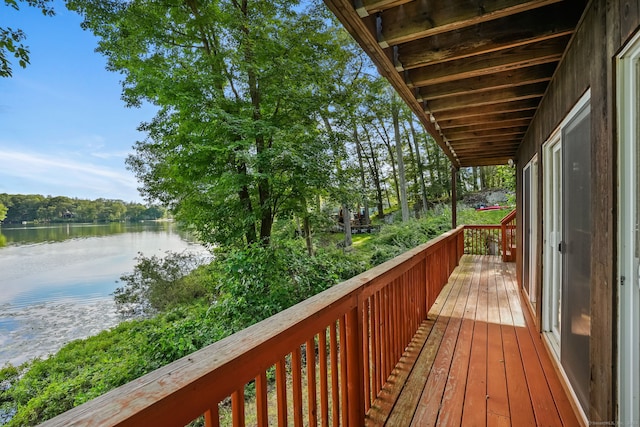 12 Sage Rd, Danbury, CT 06810 - deck featuring a water view