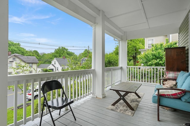 79 W Wooster St, Danbury, CT 06810 - deck with a residential view