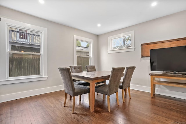 79 W Wooster St, Danbury, CT 06810 - dining room with dark wood-style floors and recessed lighting