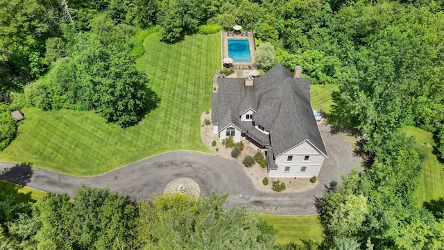 274 Sharon Tpke, Goshen, CT 06756 - aerial view of property and surrounding area featuring a pool area