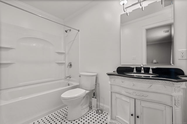 274 Sharon Tpke, Goshen, CT 06756 - full bath featuring  shower combination, crown molding, and vanity