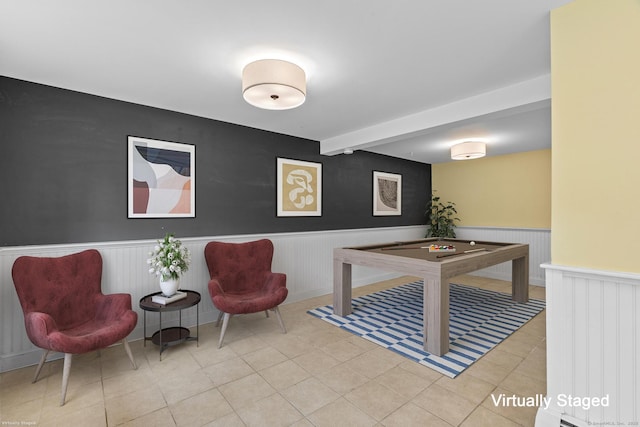 28 Codfish Ln, Weston, CT 06883 - community lobby with a wainscoted wall and beam ceiling
