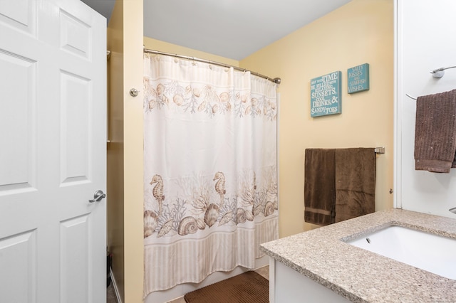 845 Five Mile River Rd, Putnam, CT 06260 - bathroom featuring vanity and a shower with curtain