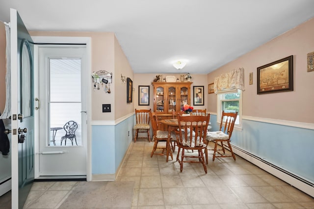 97 Edgewood Ave, Thomaston, CT 06787 - dining space featuring a baseboard radiator and baseboard heating
