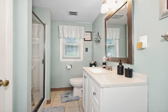 97 Edgewood Ave, Thomaston, CT 06787 - bathroom with vanity, a stall shower, and tile patterned floors