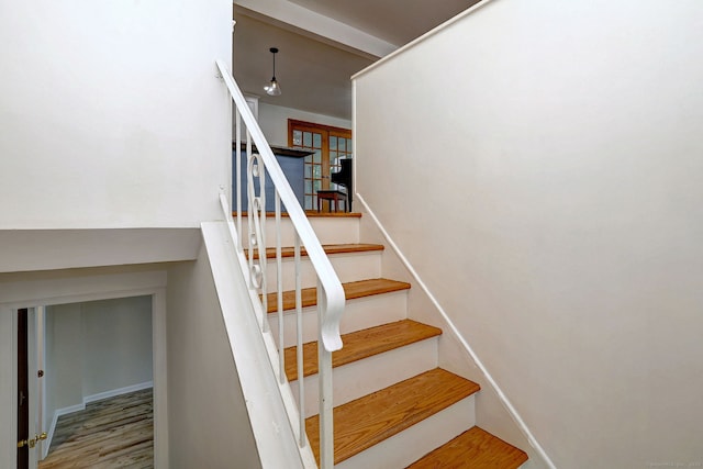 43 Berner Ter, Milford, CT 06460 - staircase with wood finished floors
