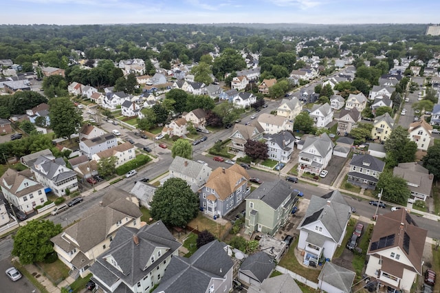 103 Eaton St, Bridgeport, CT 06604 - aerial view of property and surrounding area with nearby suburban area