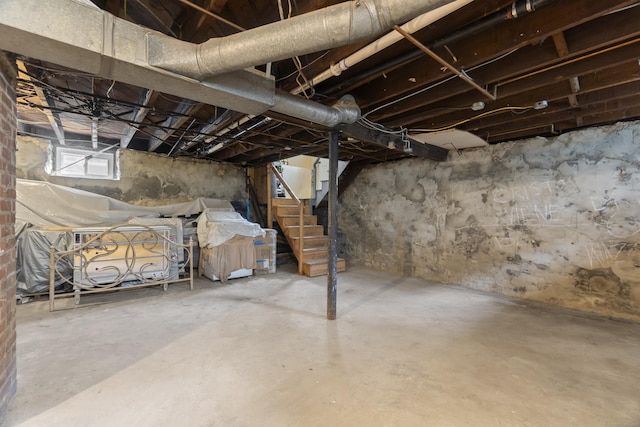 103 Eaton St, Bridgeport, CT 06604 - basement featuring stairs