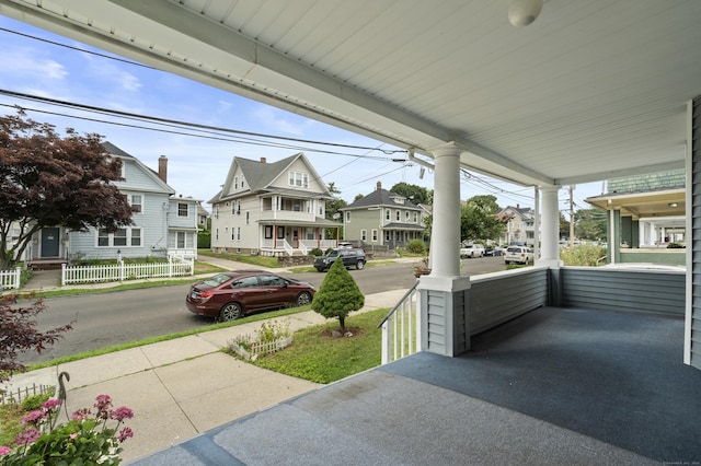103 Eaton St, Bridgeport, CT 06604 - covered porch featuring a residential view