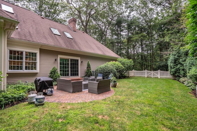 6 Salisbury Way, Farmington, CT 06032 - view of yard featuring a patio area and an outdoor living space