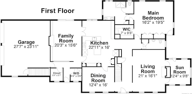 6 Salisbury Way, Farmington, CT 06032 - view of floor plan / room layout