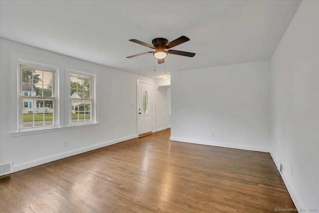 270 Hills St, East Hartford, CT 06118 - spare room with ceiling fan and wood finished floors