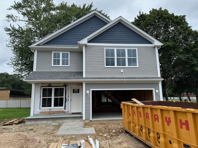 46 Wakeley St, Shelton, CT 06484 - view of front facade with a garage