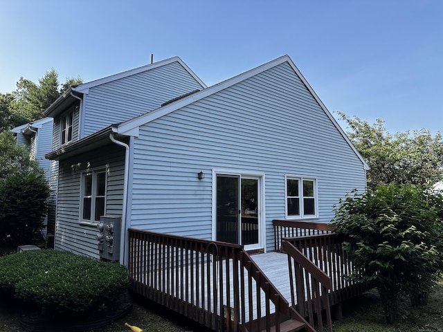 18 Daniel Dr Unit 18, East Windsor, CT 06088 - rear view of house featuring a deck