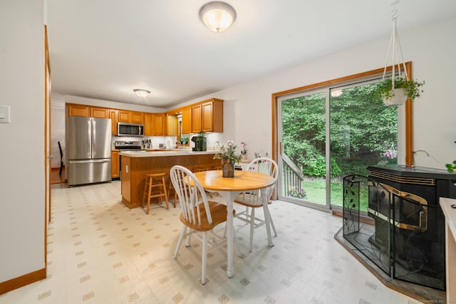 195 Crane Hollow Rd, Bethlehem, CT 06751 - dining room with light floors