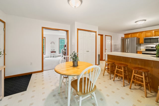 195 Crane Hollow Rd, Bethlehem, CT 06751 - dining room with baseboards