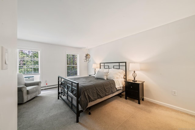 195 Crane Hollow Rd, Bethlehem, CT 06751 - bedroom with a baseboard heating unit and carpet flooring