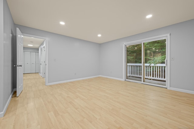 7 Woodmont Rd, Avon, CT 06001 - unfurnished room featuring light wood finished floors and recessed lighting