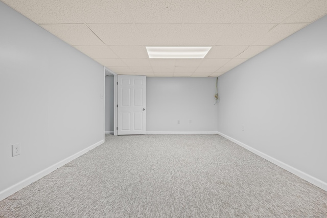 7 Woodmont Rd, Avon, CT 06001 - finished below grade area with a drop ceiling and carpet