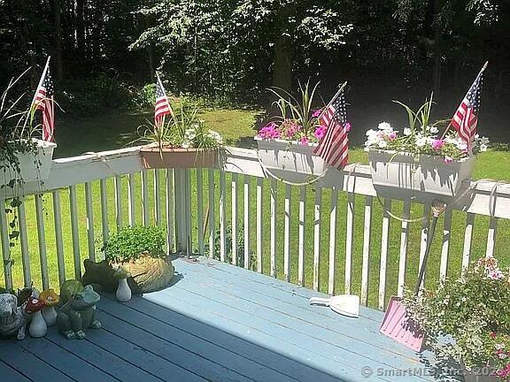 26 Julia Ln, Thomaston, CT 06787 - wooden terrace featuring a yard and a water view