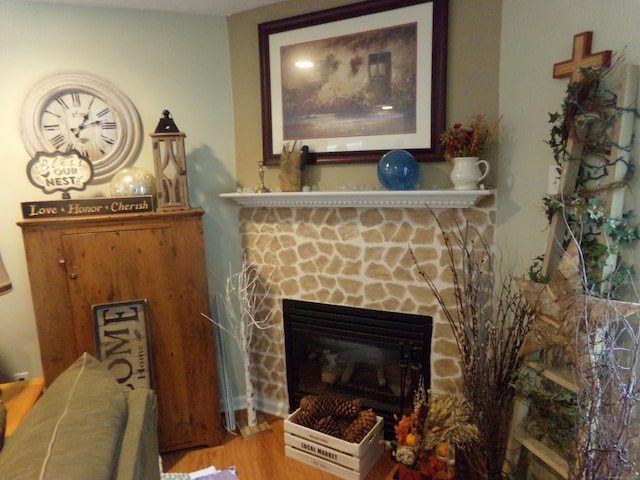 26 Julia Ln, Thomaston, CT 06787 - detailed view of a fireplace and wood finished floors