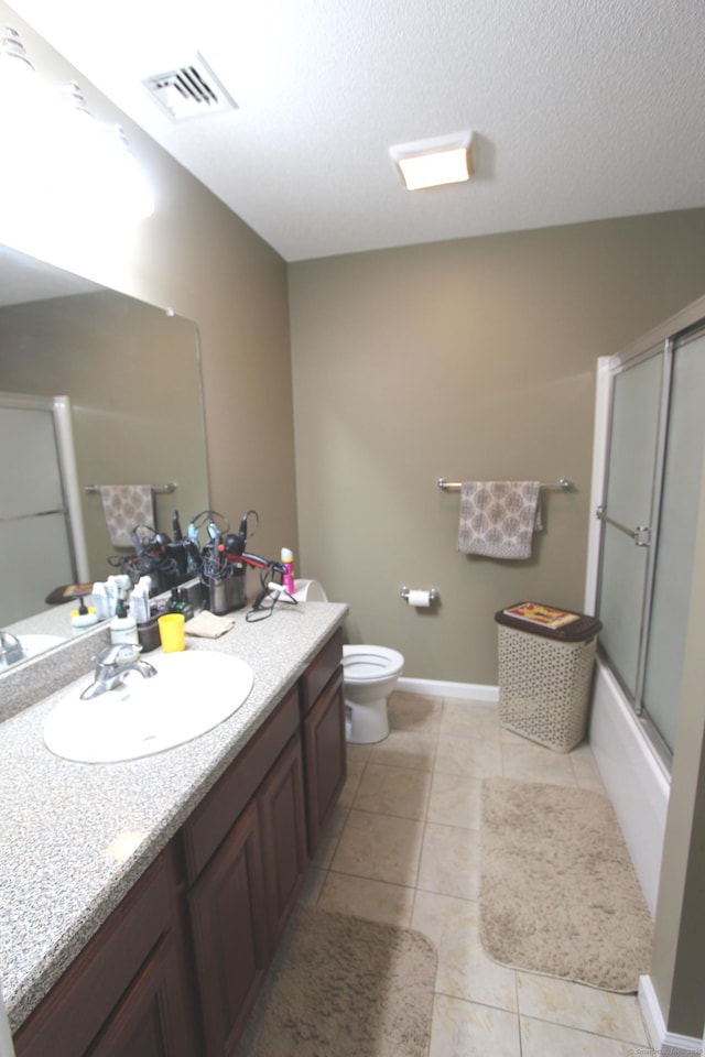 3 Holly Ln Unit 3, Farmington, CT 06085 - bathroom with vanity, tile patterned flooring, and enclosed tub / shower combo