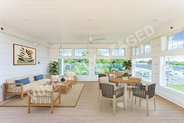 32 Broadway Ave, Stonington, CT 06355 - sunroom featuring wood finished floors and wood ceiling