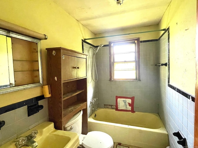 65 Masarik Ave, Stratford, CT 06615 - full bath featuring shower / bath combination and tile walls