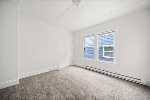220 Hillside Ave, Waterbury, CT 06710 - unfurnished room featuring a baseboard radiator and carpet floors
