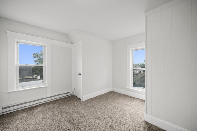 220 Hillside Ave, Waterbury, CT 06710 - carpeted spare room with a baseboard radiator and healthy amount of natural light