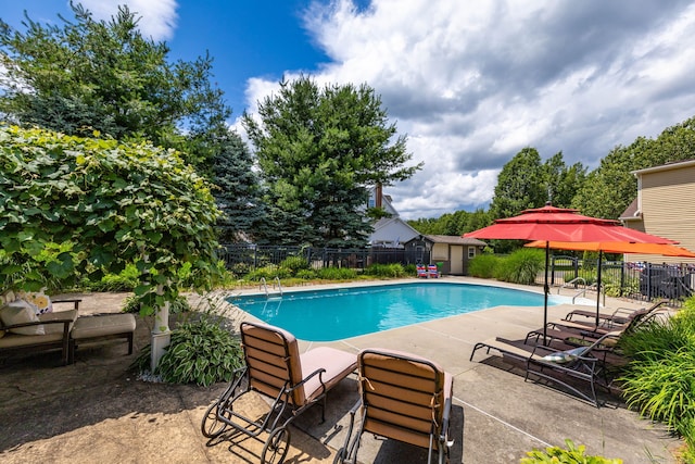 89 Honey Hill Rd, New Hartford, CT 06057 - view of pool with a patio and an outdoor structure