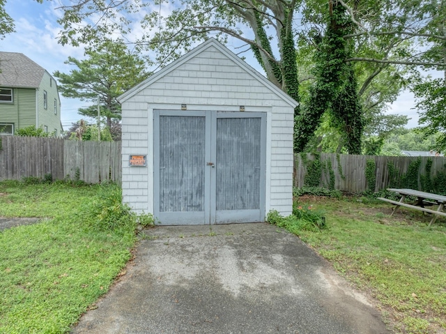 17 Walden Ave, New London, CT 06320 - view of shed with a fenced backyard