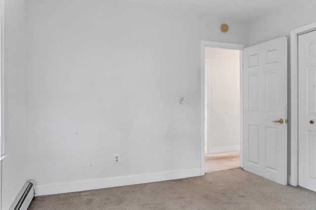 17 Walden Ave, New London, CT 06320 - spare room featuring baseboard heating and carpet floors