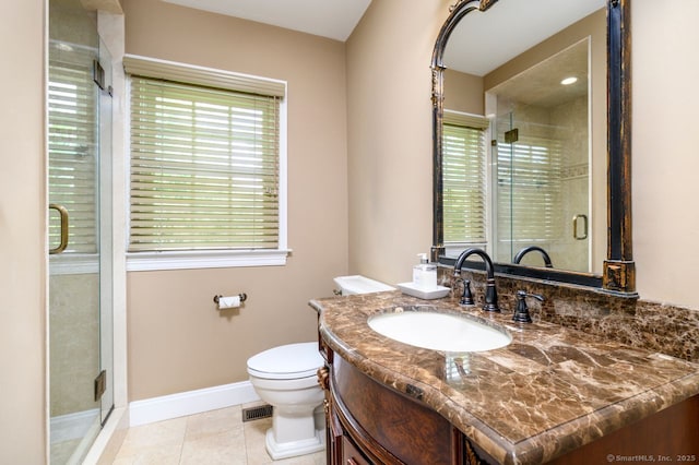 285 Westover Rd, Stamford, CT 06902 - full bath featuring vanity, a stall shower, and tile patterned floors