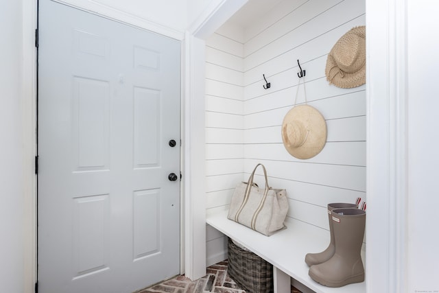 10 Pine Brook Ln Unit 10, Darien, CT 06820 - mudroom with brick flooring