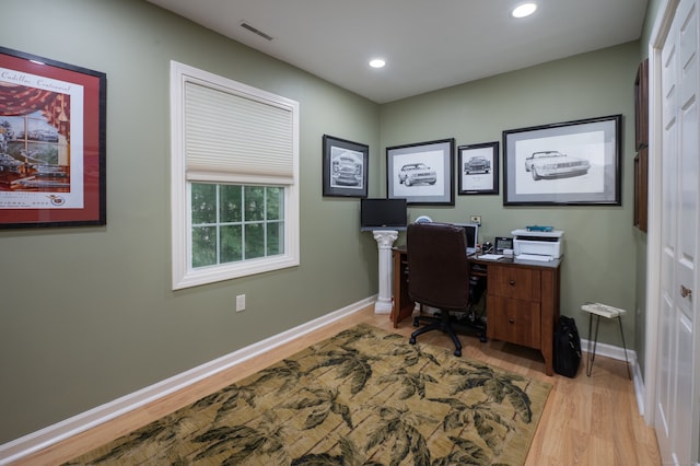 29 S Village Rd Unit 29, Branford, CT 06405 - home office featuring light wood-style floors and recessed lighting