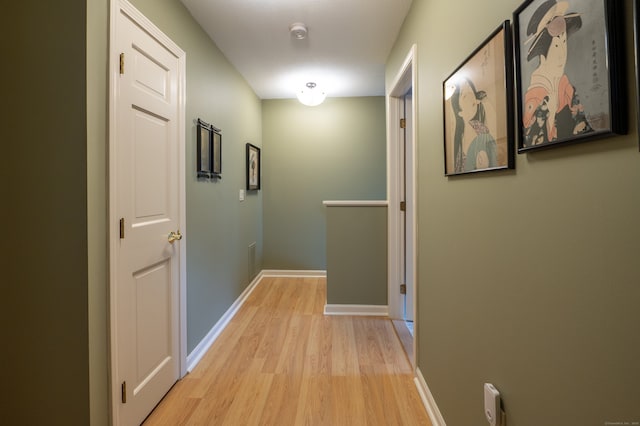 29 S Village Rd Unit 29, Branford, CT 06405 - corridor with light wood-type flooring and baseboards
