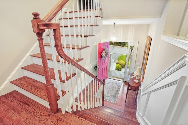 7 Still Water Cir Unit 7, Brookfield, CT 06804 - stairway featuring wood finished floors