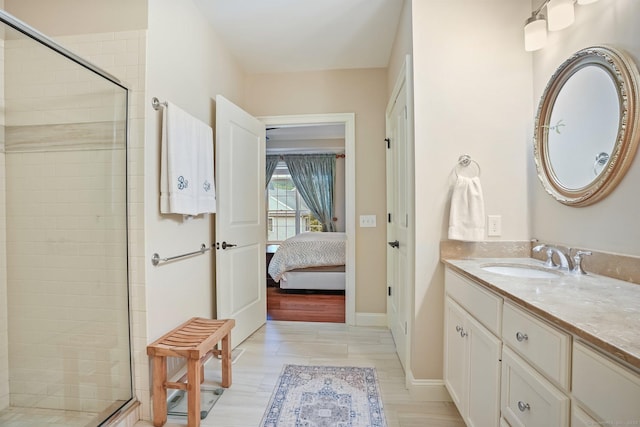 7 Still Water Cir Unit 7, Brookfield, CT 06804 - full bath with a stall shower, vanity, and connected bathroom