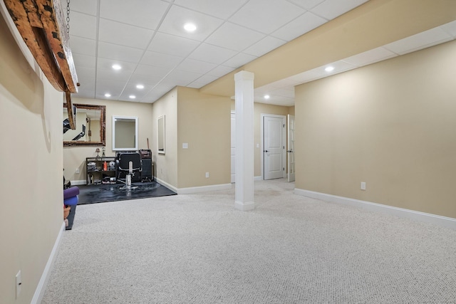 7 Still Water Cir Unit 7, Brookfield, CT 06804 - workout area featuring carpet and recessed lighting