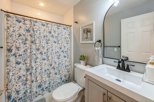 38 Stuart Ave Apt C, Norwalk, CT 06850 - full bathroom featuring vanity, recessed lighting, and a shower with curtain
