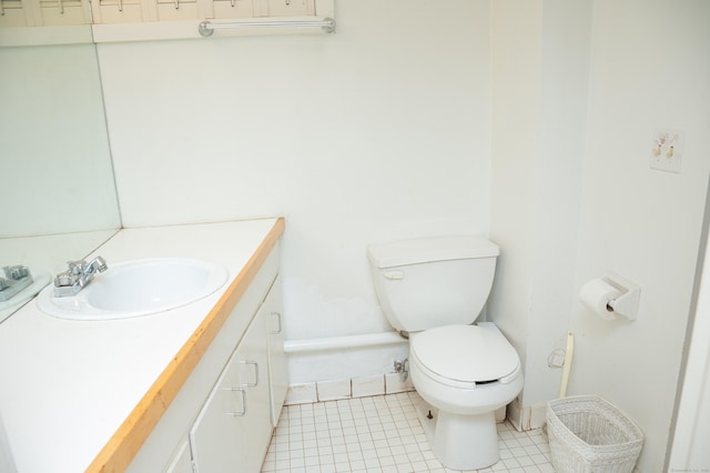 780 Ridge Rd, Hamden, CT 06517 - bathroom with vanity and tile patterned flooring